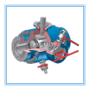 Three Way Pig Ball Valve Flange End